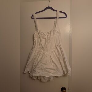 Finesse cottage core vibe milkmaid dress